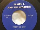 RARE MICHIGAN GARAGE ROCK 45 - JAMES T. AND THE WORKERS - THAT IS ALL