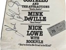 Elvis Costello Nick Lowe Mink DeVille 1978 Tour EP - Orange Vinyl - Autographed