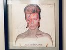 david bowie SIGNED  aladdin sane 1973US PRESS Framed double sided w/99 MMVA PASS