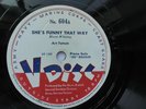 V-Disc #604  Art Tatum 78rpm Single 12-inch  Art Tatum “She's Funny That Way”
