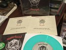 MOTORHEAD OVERKILL 7 inch Etched GREEN Vinyl playing card & certificate numbered