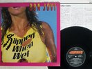 BON JOVI SLIPPERY WHEN WET MERCURY 28PP-1025 Japan PROMO VINYL LP