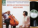 NUM 75282 Dvorak Cello Concerto Tchaikovsky Rococo Rostropovitch Ozawa NM Erato