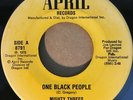 MIGHTY THREES   One Black People / Vers. ARPRIL U.S. 1978 45 EX-