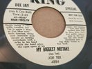 ROCKABILLY R&B- JOE TEX- RIGHT BACK TO MY ARMS -HEAR Rockabilly 45 VG+ Promo