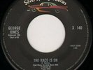 George Jones The Race Is On / She Thinks I Still Care COMPANY SLEEVE Capitol