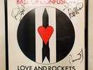 Love And Rockets SIGNED  Classic Ball Confusion Vinyl FRAMED w/BAUHAUS 1998 PASS