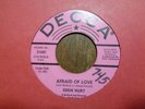 EDDIE HURT 45 NORTHERN Island SOUL DECCA PINK PROMO NEAR MINT / Afraid Of Love