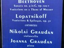 NIKOLAI GRAUDAN cello - BEETHOVEN Sonata & Varia. & LOPATNIKOFF - ORION ST LP