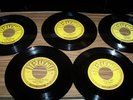 ELVIS PRESLEY 5 BRAND NEW FLAWLESS SUN RECORDS WITH SUN SLEEVES NEVER PLAYED