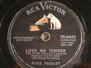 ELVIS PRESLEY Love Me Tender/Anyway You Want Me RCA 20-6643 R&R rock 78 rpm E-