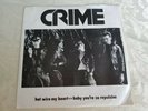 CRIME   HOT WIRE MY HEART      LIMITED   ORIGINAL 1976   US PUNK