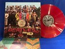 THE BEATLES SGT PEPPERS DC 1 RED COLORED ORIGINAL FRANCE LP NEAR MINT