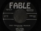 BOB STARR: The Jail House King / the Freedom March 45 (obscure) Oldies