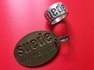 OFFICIAL MERCHANDISE RARE SUEDE  DOG MAN STAR KEY CHAIN KEYRING AND RING BUNDLE