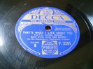 AL BOWLLY WITH ROY FOX; THAT`S WHAT I LIKE ABOUT YOU.+ KISS ME GOODNIGHT. VG.