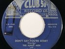 KINGS MEN Don't Say You're Sorry Club 51 RARE Chicago Doo Wop 45 HEAR