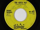 Rockabilly 45 - Benny Barnes with the Echoes - You Gotta Pay - Starday - mp3