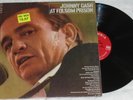 JOHNNY CASH at folsom prison LP original 1968 2-eye STEREO in shrink NEAR MINT