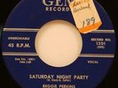 Reggie Perkins Saturday Night Party / Pretty Kitty 45 EX 1958 Rockabilly Gem