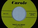 Rockabilly 45 DWAIN LOUIS & CLASSMATES That's All Right CAROLE NM HEAR *