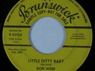 Rockabilly 45 DON WEBB Little Ditty Baby BRUNSWICK promo HEAR *