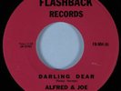 Doo Wop 45 ALFRED & JOE Darling Dear FLASHBACK VG++ HEAR *