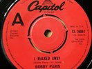 BOBBY PARIS - I WALKED AWAY - UK CAPITOL REISSUE NORTHERN SOUL