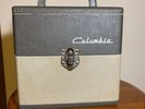 Columbia Records 1950's 45rpm Wood Record Case Holds +40 / Great