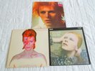3 Vinyl Records David Bowie. Aladdin Sane. Space Oddity. Hunky Dory