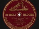 Mme. Melba 'Lo, Here the Gentle Lark ' Victrola 88073 12
