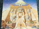 IRON MAIDEN LP POWERSLAVE ORIG UK 1984 1st PRESS A-1U TEXTURED VG+/VG+