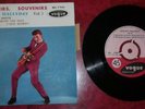 EP JOHNNY HALLYDAY - SOUVENIRS SOUVENIRS - LANGUETTE + CENTREUR - VOGUE -