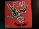FEAR - More Beer LP 1985 Press (silver logo) Enigma/Restless Hardcore Punk RARE
