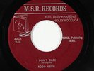 Folk Rock 45 - Rodd Keith - I Don't Care - M.S.R. - mp3