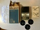 Rare - Philco Ford Hip Pocket Record Player with Original Box & 12 + Records