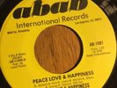 Peace Love And Happiness Orchestra ABAB International Records 45 Rpm