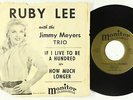 R&B Jazz 45 - Ruby Lee - If I Live To Be A Hundred - Monitor - VG+ mp3