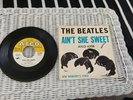 THE BEATLES AIN'T SHE SWEET ATCO 45 RPM RECORD RARE WITH COVER