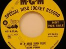 Dan Penn Is a Blue Bird Blue / I'm Your Puppet 45 NM 1965 Soul Popcorn DJ MGM