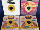 WAYLON JENNINGS - (4) RCA 45'S - YELLOW LABEL PROMOS - ONE LOT