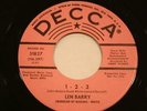 LEN BARRY  1-2-3 / BULLSEYE  DECCA  RARE PROMO SOUL M-