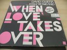 David Guetta When Love Takes Over  EXTENDED MIX Vinyl Single 12inch NEAR MINT