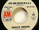 ABACO DREAM 45 Cat woman Life and Death in G&A funk VG++ soul A&M promo   Gt 133