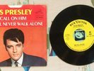 Elvis Presley 45 w PS We Call On Him 1968 Yellow Label Promo VG+/M-
