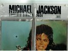 MICHAEL JACKSON BAD 5X7 INCH SHAPED PICTURE DISCS SOUVENIR PACK B/LET PVC SLEEVE