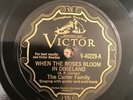 Victor 40229 - The Carter Family - 78rpm Country - When the Roses..  EE+/E