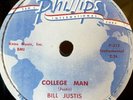 Memphis Rocker 78RPM Bill Justice ’College Man’ USA Phillips EX+