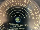 Mont Ward 4735 Carter Family LONESOME VALLEY  78 pm Country  E 1930