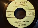LEE MOSES  My Adorable One / Diana  U.S. LEE JOHN Records 618 VG+ FUNK SOUL